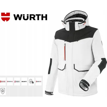 Pánská softshellová bunda ZIMNÍ BUNDA SOFTSHELL WURTH MODYF STRETCH X BÍLÁ VEL. XL