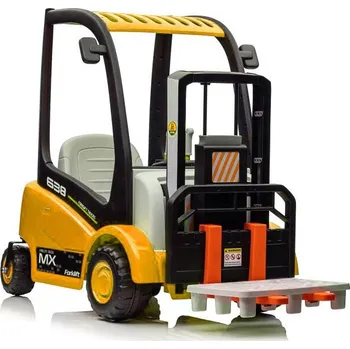 Dětské elektrovozidlo Dětský elektrický vysokozdvižný vozík XMX638 žlutý