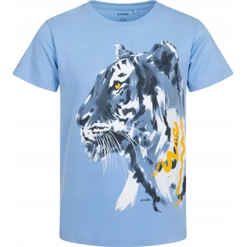 Chlapecké modré tričko Chlapecké tričko Bavlna 134 s Endo Tiger