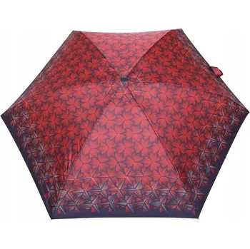 Deštník F.P.Parasol manuální skládací deštník s pouzdrem, červený