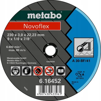 Řezný kotouč METABO Řezný kotouč - ocel-NOVOFLEX 125x2,5x22,2 mm rovný 616444000