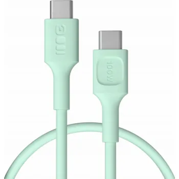 Datový kabel Green Cell Opletený kabel USB-C-USB-C PowerStream 100W 0,3 m zelený