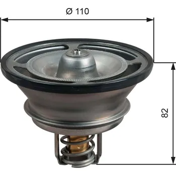 Automobilové těsnění Termostat, chladivo GATES TH51482G1