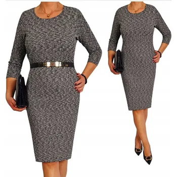 Dámské šaty K&M Krawiectwo šaty úpletové midi velikost 40