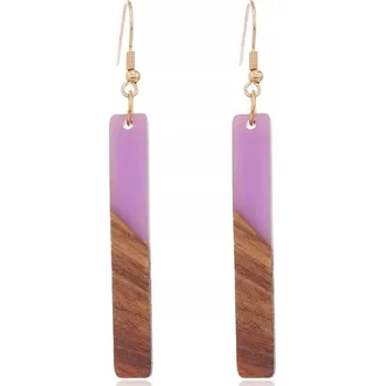 Náušnice Náušnice Wow Resin - Fialová KP-32696