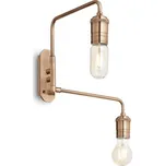 Ideal Lux TRIUMPH AP2 nástěnné svítidlo 2x E27 60W bez zdroje 31cm IP20, antická mosaz