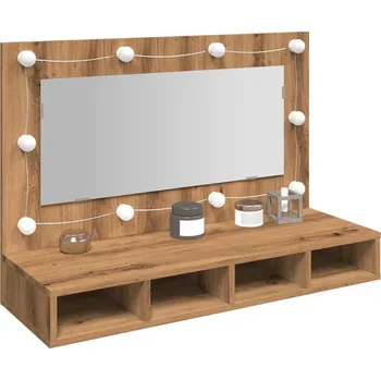 Nábytek vidaXL Zrcadlová skříňka s LED 90 x 31,5 x 62 cm [808891] Barva: dub artisan