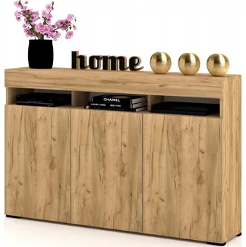 Komoda Komoda Krak Meble 135 x 33,8 x 90 cm dub craft zlatá matná