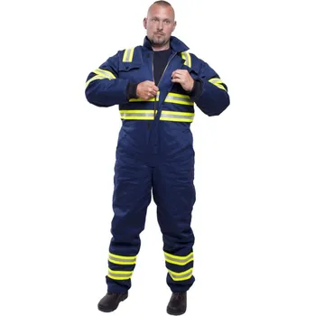 Dětská móda Pánská kombinéza 0507, zateplená, tmavě modrá, VS182