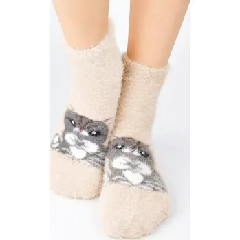 Dívčí ponožky Kotě SP009 - 27-30 / lněná