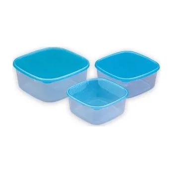 Dóza na potraviny box-sada 3ks, (0,9+1,2+2l), plast