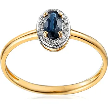 Prsten Safírový prsten s brilianty Kayia IZBR091Z + dárkové balení LUXUS zdarma