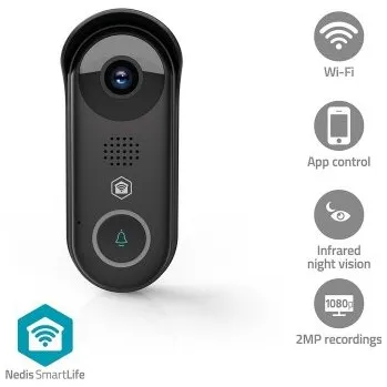 SmartLife Dveřní Video Telefon | Transformátor | Full HD 1080p | Cloudové Úložiště (volitelně) / microSD (není součástí dodávky) /