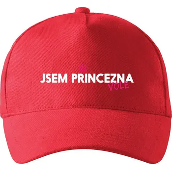 Kšiltovka Unisex kšiltovka Jsem princezna vole 2, Barva Červená, Velikost 19×11 cm , Canvas Kšiltovka Bezvatriko.cz 3043