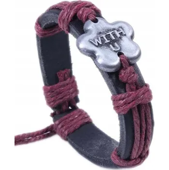 Náramek Náramek GO - 33336 - Černá/Bordová KP-33336