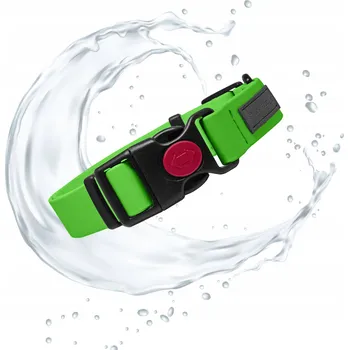 Obojek pro psa SILNÝ VODĚODOLNÝ obojek pro psa RYCHLÉ ČIŠTĚNÍ M 35-55cm BioThane