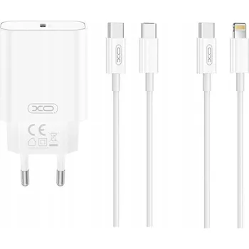 XO síťová nabíječka CE32 PD 20W 1x USB-C BÍLÁ + KABEL USB-C