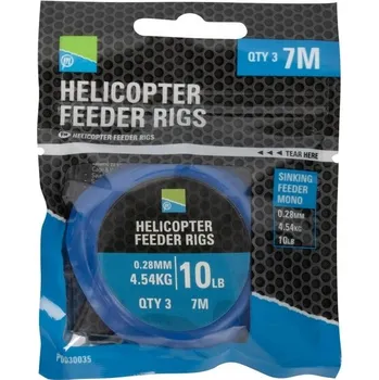 Návazec Preston Innovations Helicopter Feeder Rigs fluorocarbon 4,54 kg 700 cm