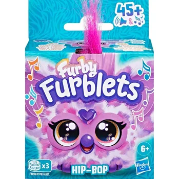 plyšák HASBRO Furby Furblets Hip-Bop Interaktivní plyšová hračka 5 cm fialová Furby