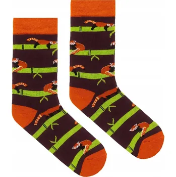 Pánské ponožky Bavlna Ponožky KABAK Red panda velikosti 36-41 polské