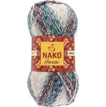 Příze Nako Hercai 28132 modrá, vínová, růžová