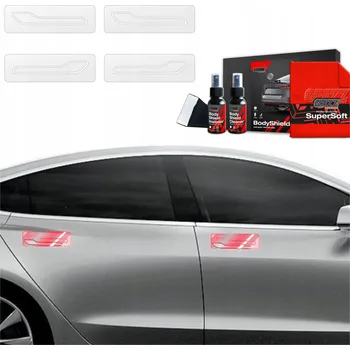 Polep vozidla 4v1 PPF fólie Fólie dveří pro Tesla Model 3 (2017-2020) Grizz