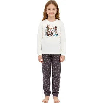 Pánské pyžamo Dívčí pyžamo 978/190 Friends - CORNETTE krémová 146/152