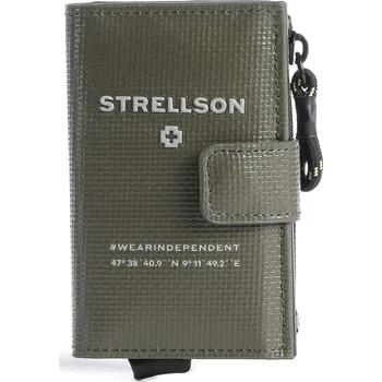 Peněženka Strellson Stockwell 2.0 stockwell 2.0 c-four e-cage sv8 RFID Pouzdro na kreditní kartu 10cm, L, olivová, 178738
