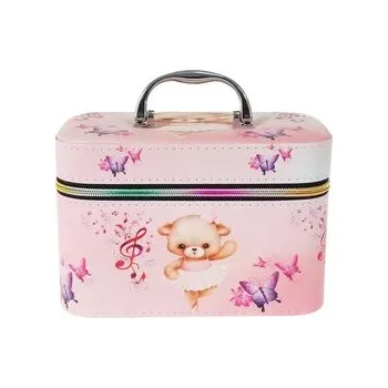 Kufr vel. M se zrcátkem, zapínání na zip; 21x14x11,5cm, Box (cs, Vizopol)