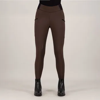 Jezdecké kalhoty HV POLO Legíny HVPEstrelle, plný sed, wood, vel. 38