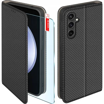 Pouzdro na mobilní telefon Flipové pouzdro KrainaGSM pro Samsung Galaxy S23 FE, černé