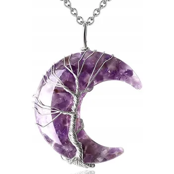 Náhrdelník Náhrdelník Halfmoon - Fialová KP-32588