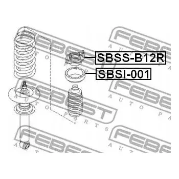 Febest SBSI-001 Podložka pružiny / Talíř pružiny