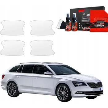 Tuning 4v1 Ochranná Fólie PPF pod kliky dveří pro Škoda Superb 3 Combi (2016-2019)