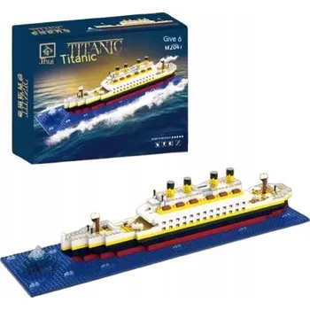 ostatní stavebnice Titanic STAVEBNICE PRO DĚTI DIKOM JAKO DÁREK 607 dílků LOĎ CE