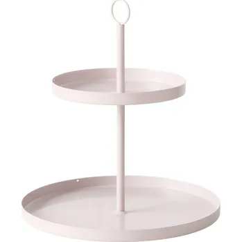 Boltze Home Kovová etažérka SAMINA, béžová, výška 34 cm