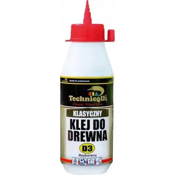 Průmyslové lepidlo Lepidlo na dřevo Technicqll D3 bezbarvé 250 ml