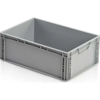 Přepravka na jídlo Plastová Euro přepravka se zesíleným dnem 600x400x220 mm, plný úchyt + doprava zdarma