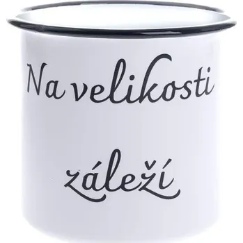 Smaltový hrnek "Na velikosti záleží", 1000ml,