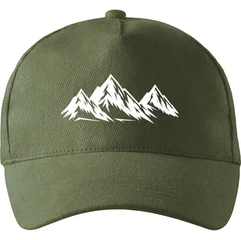 Kšiltovka Unisex kšiltovka Hory, Barva Khaki, Velikost 19×11 cm , Canvas Kšiltovka Bezvatriko.cz 0739