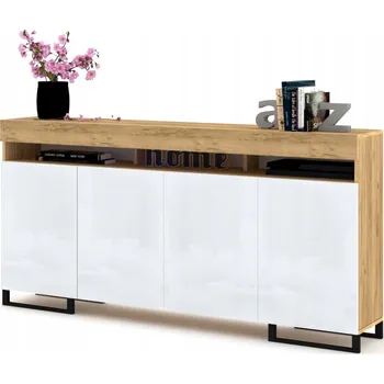 Komoda Komoda Krak Meble 179,2 x 33,8 x 96,6 cm, dub craft zlatý lesk