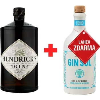 Gin Akce 1+1: Hendrick’s Gin 1L 41,4% + Gin Sul 0,5L 43% ZDARMA