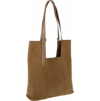 Kabelka HERISSON kabelka eko kůže semišová hnědá
