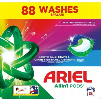 Kapsle na praní Ariel All-in-1 PODS Kapsle na barevné prádlo 88 ks