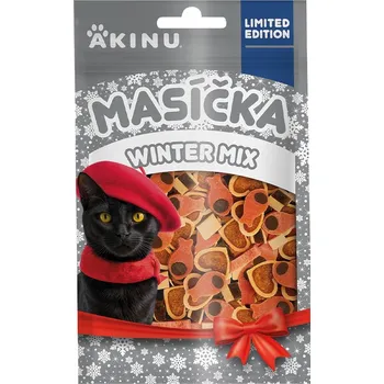 Pamlsek pro kočku Akinu WINTER MASÍČKA mix pamlsek pro kočky 50 g