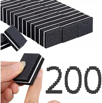 MINI LEŠTICÍ BLOK NA NEHTY BUFFER LEŠTIČKA 100/180 BLOKY NA MANIKÚRU 200 KS