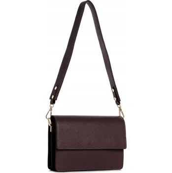 Kabelka Kabelka Solome kabelka přes rameno , pravá kůže, hnědá