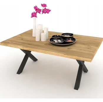 Konferenční stolek Konferenční stolek Krak Meble obdélníkový dub craft zlatý 100x60x43,6 cm matný