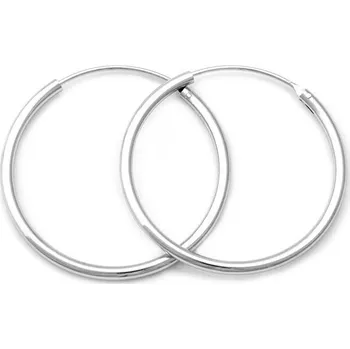 Náušnice Beneto Elegantní kruhové náušnice ze stříbra AGUC351/N