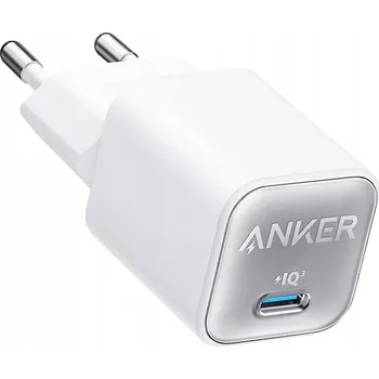 Nabíječka Anker 511 Nano3 GaN 30W PD PIQ 3.0 USB-C Bílá